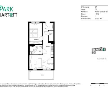 Ideal für Singles oder Paare: 2-Zimmer-Neubauwohnung mit EBK und Sü... - Photo 6