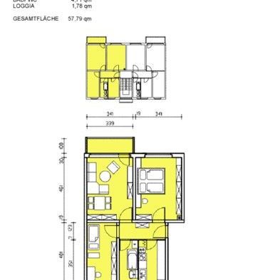 Wohnung in der 1. Etage, Küche/Bad mit Fenster.... - Foto 3