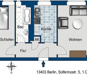 Jetzt zugreifen: praktisches 1,5-Zimmer-Appartment - Foto 1