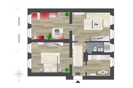 Helle 3-Raum-Wohnung mit Tageslichtbad - Foto 3