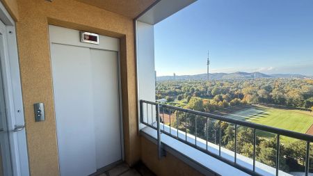 Kratochwjelstraße: Möblierte 3 Zimmer mit Klima und verglaster Loggia nahe der Alten Donau mit herrlichem Weitblick! - Foto 2