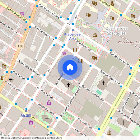 app.807, 1449 Rue St-Alexandre, H3A 2G6, Montréal