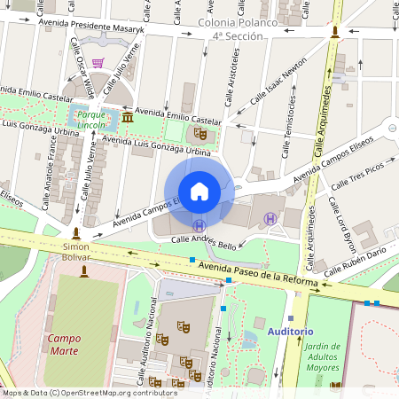 Renta de departamento Campos Eliseos, Colonia Polanco III Sección, C.P. 11540, Df / Cdmx