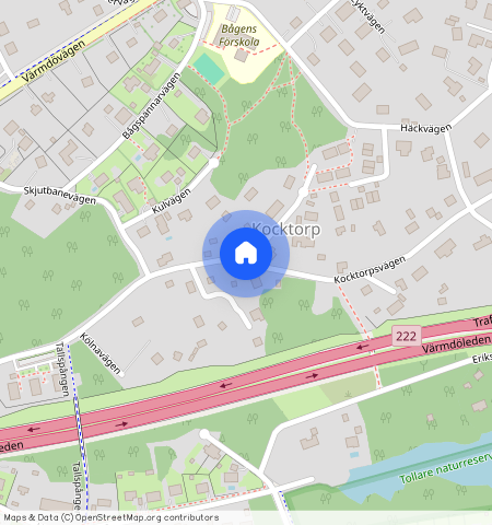 Kocktorpsvägen, Saltsjö-Boo