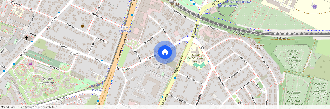 ul. Turniejowa, Krzyki, Krzyki, Wrocław, dolnośląskie