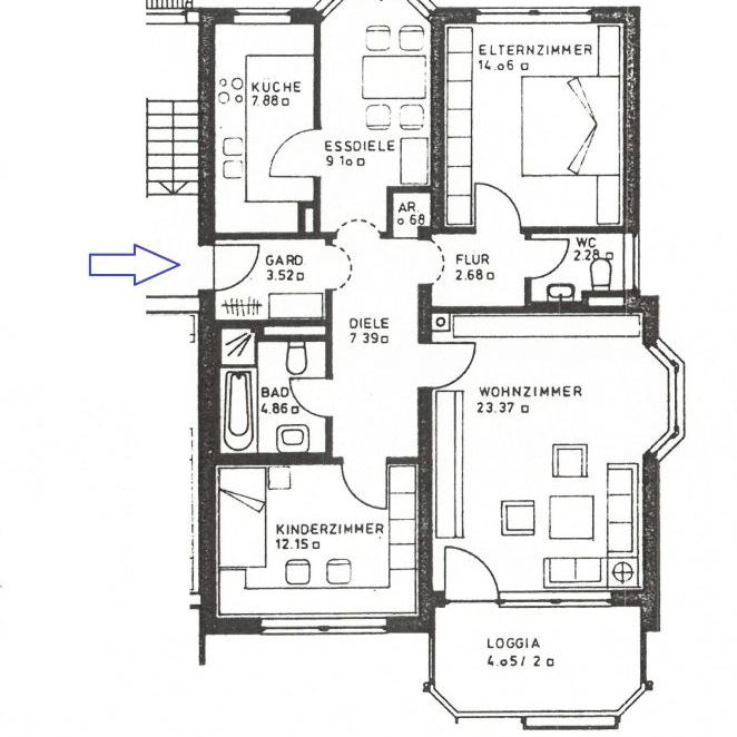 Ruhige Lage: 3-Zi. Wohnung Nbg. - Zerzabelshof / Wohnung mieten - Photo 1