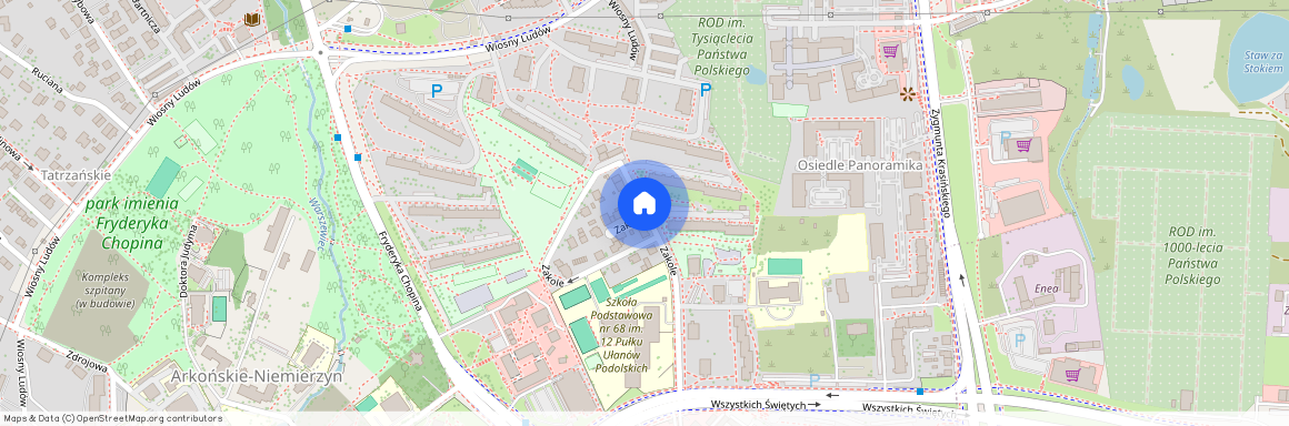 ul. Zakole, Arkońskie-Niemierzyn, Zachód, Szczecin, zachodniopomorskie