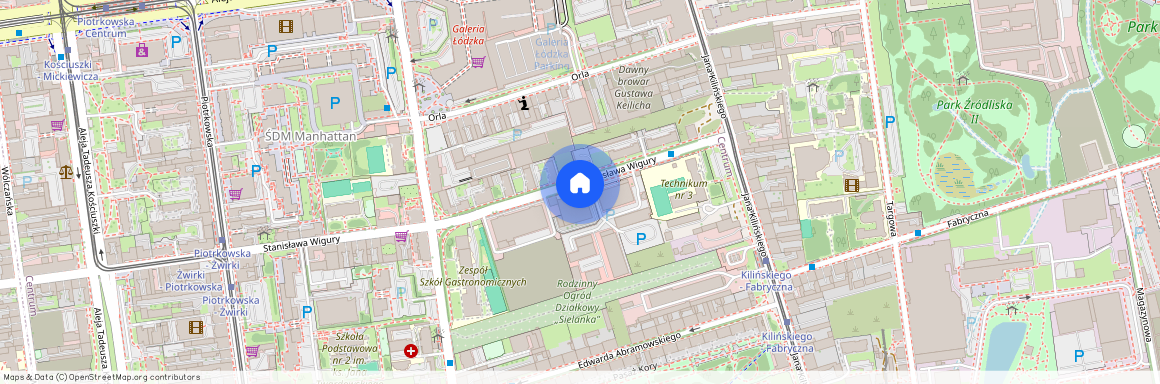 ul. Pilota Stanisława Wigury, Centrum, Śródmieście, Łódź, łódzkie