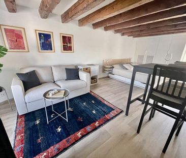 Studio meublé à louer ? Nyon, Rue de Rive 53 vue lac au 4e étage di... - Photo 1