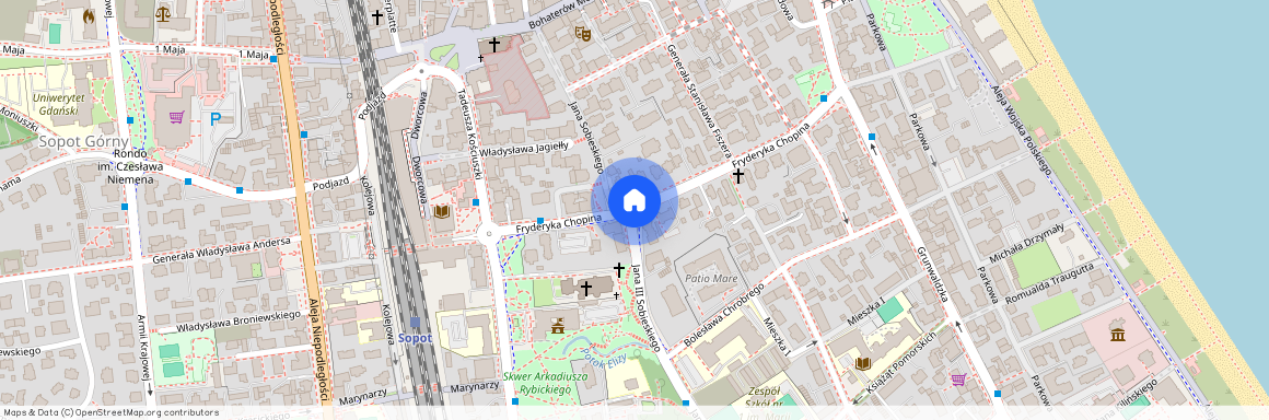 ul. Fryderyka Chopina, Dolny Sopot - Grunwaldzka, Dolny Sopot, Sopot, pomorskie