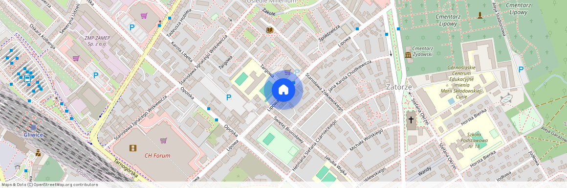ul. Lipowa, Zatorze, Gliwice, śląskie