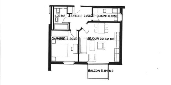 2.5 Zimmer, 60 m², 1. Stock - Photo 3