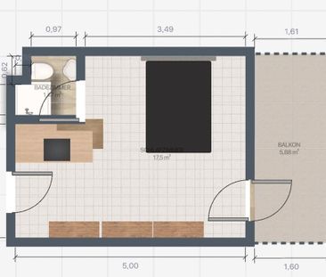 Appartement - wird vermietet NUR für (Azubi‘s und Studenten) - Foto 1