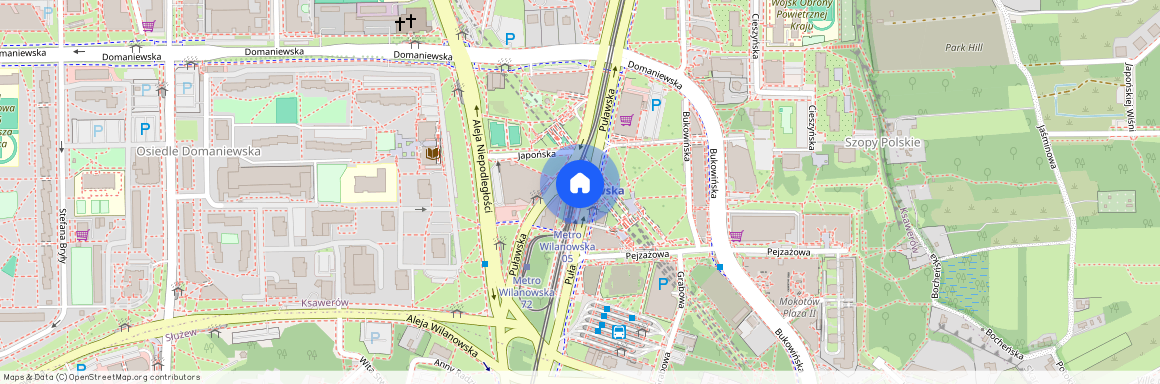 ul. Puławska 186, Ksawerów, Mokotów, Warszawa, mazowieckie