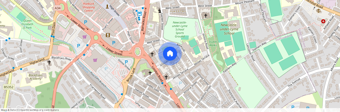 Grosvenor Road, Newcastle, Staffordshire, ST5