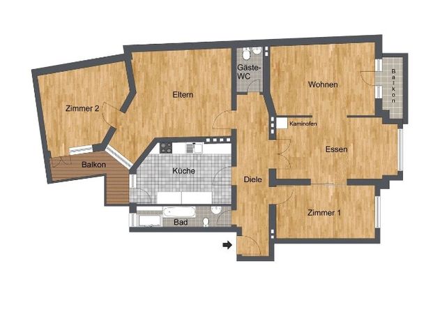 Beautiful city apartment near Amelia-Earhart-Center| WAGNER IMMOBILIEN - Foto 1