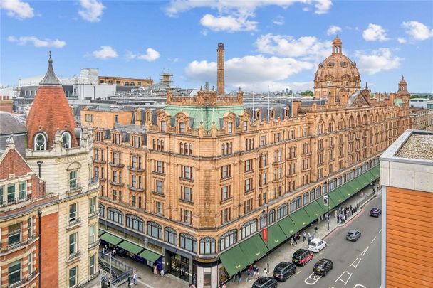 Contemporary duplex flat located opposite Harrods in the heart of Knightsbridge including two double bedrooms, south facing terrace with views across London and 24 hour concierge. - Photo 1