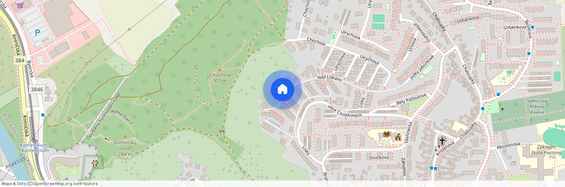 Nad Lískami, Brno - Komín, Jihomoravský kraj