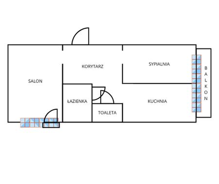 Mieszkanie 43 m² z dużym balkonem, Kapuściska - Фото 2