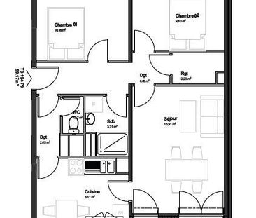 Appartement T3 Quartier Chemin Vert Saumur - Photo 1