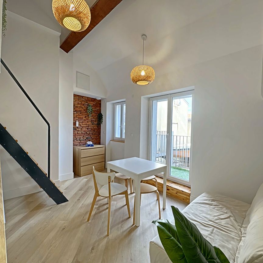 TOULOUSE - CAPITOLE - T1 BIS meublé avec espace nuit en mezzanine - balcon et ascenseur, - Photo 1