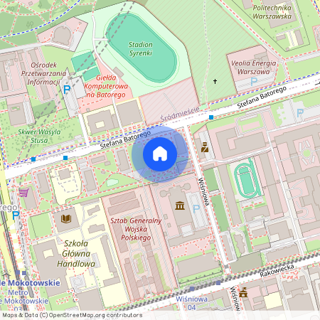 Warszawa, M., Warszawa, Mokotów, Górny, Mokotów, Stefana, Batorego