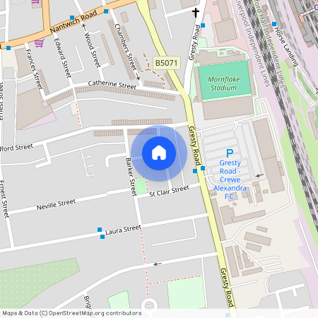 Dario Gradi Drive, Crewe, CW2 6GL, Crewe