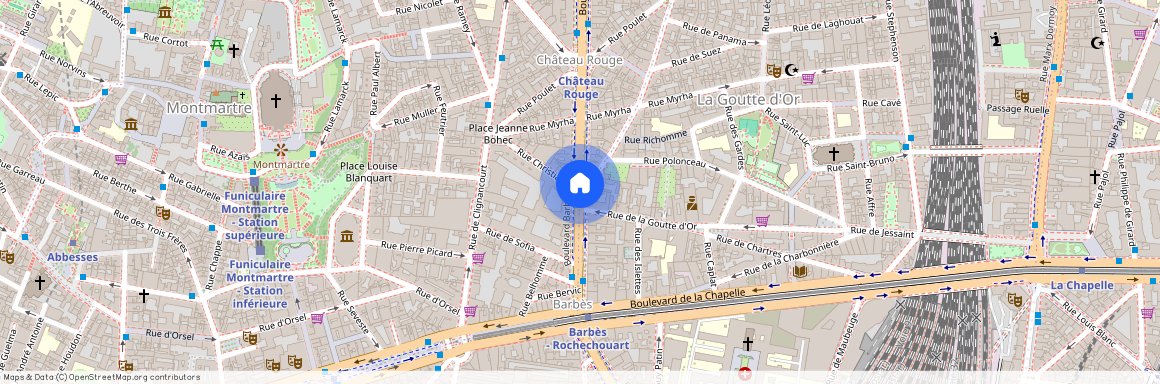 Boulevard Barbes et rue des Poissonniers 75018 Paris (18e arrondissement)