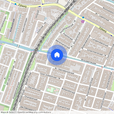 Leidsebuurt-west, 2013 RA, Brouwersvaart, Haarlem