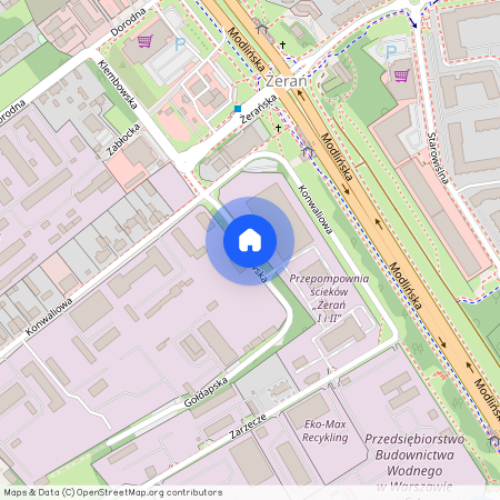 ul. Żerańska, Żerań, Białołęka, Warszawa, mazowieckie