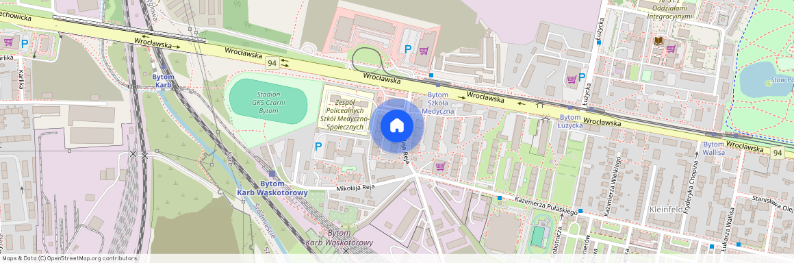 ul. Wrocławska, Śródmieście, Bytom, śląskie