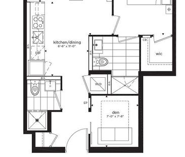 For Lease - 195 Redpath Avenue Unit# 3609-Den, Toronto, Ontario - Photo 1