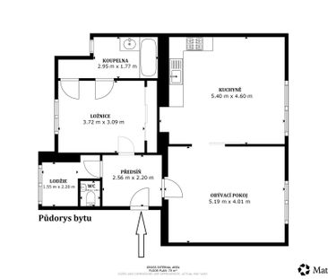 Pronájem bytu 3+kk 74 m², Plzeňská 957, Beroun - Fotografie 3