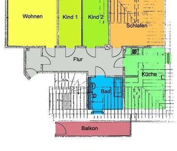 Individuelle und moderne Familienwohnung mit groÃem Balkon unterm ... - Photo 3