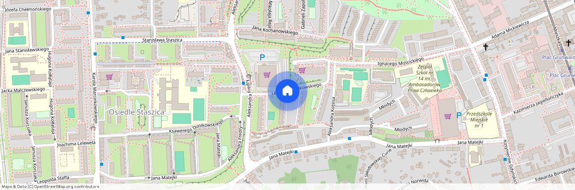 ul. Leona Wyczółkowskiego, Staszica, Gorzów Wielkopolski, lubuskie