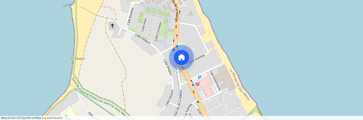 Zona Entremares, La Manga del Mar Menor