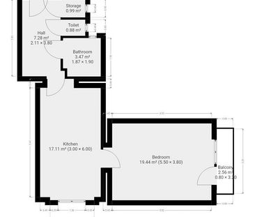 Pronájem bytu 2+kk 52 m² - Photo 2