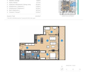 Extravagante 3-Zimmer-Wohnung mit Terrasse und EBK im OMNITURM - Foto 1