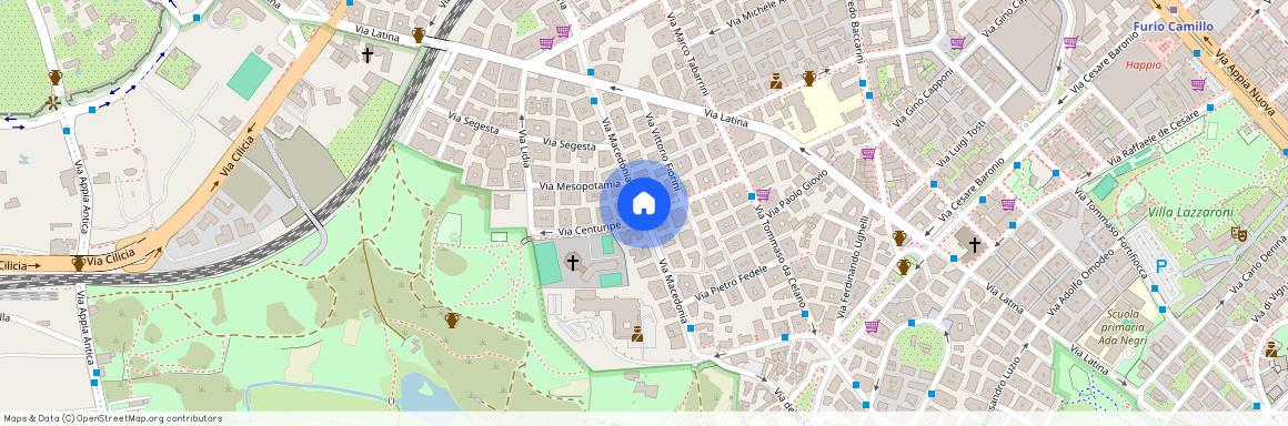 Appio Latino, Roma
