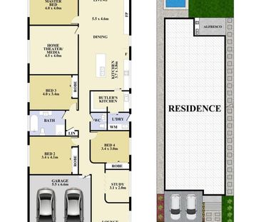 Contemporary, East-Facing, 4-Bedroom + Study Family, Media Room and... - Photo 4