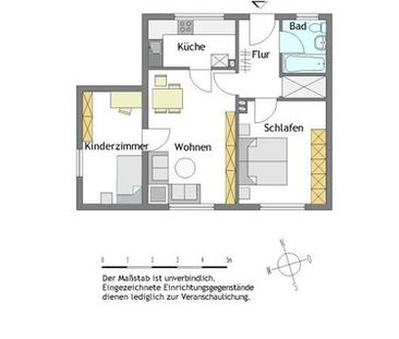 Modernisierte 3-Zimmer-Wohnung in Mülheim-Styrum - Photo 1