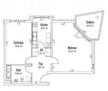 Große 2 Zimmerwohnung in Franz. Buchholz mit Balkon - perfekt für P... - Photo 2