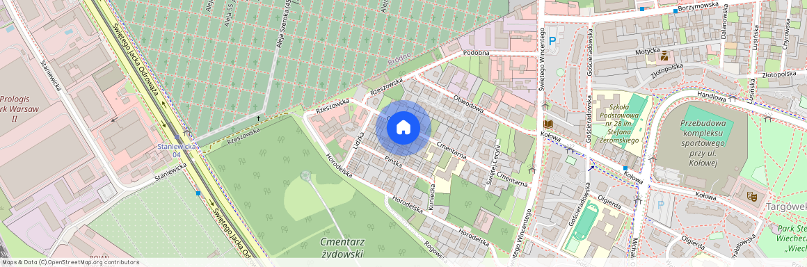 ul. Cmentarna, Targówek Mieszkaniowy, Targówek, Warszawa, mazowieckie