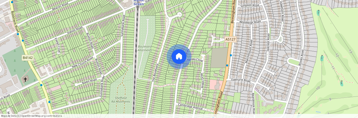 Green Lanes, Wylde Green, Sutton Coldfield