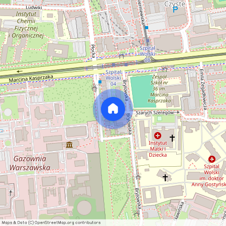 Warszawa, Wola, Czyste, Seweryna, Krzyżanowskiego