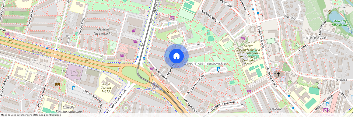 ul. Elżbiety Łokietkówny, Bieńczyce, Bieńczyce, Kraków, małopolskie