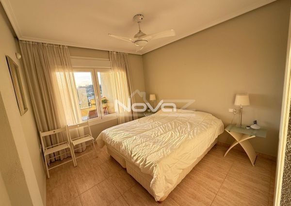 Noble luxury. Two bedroom apartment in a quiet urbanization overlooking the sea and golf cour