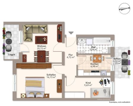 Attraktive 3-Raum-Wohnung mit Balkon – ab sofort verfügbar - Photo 5