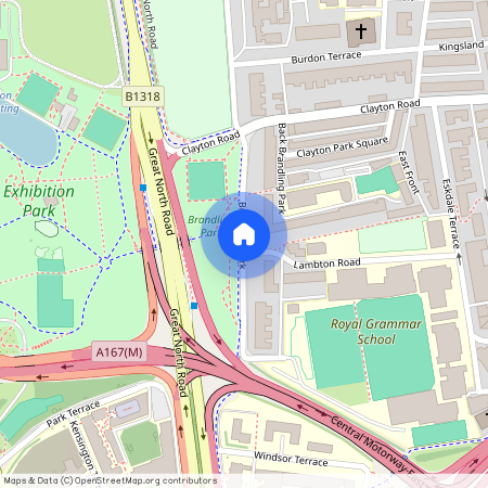 Brandling Park, Jesmond, Newcastle Upon Tyne