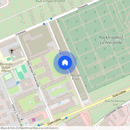 Platz des 4. Juli, 14167, Platz Des 4. Juli    Berlin